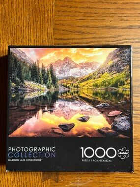 Buffalo Games Maroon Lake Reflections 1000-Piece Jigsaw Puzzle - Sunset Colors